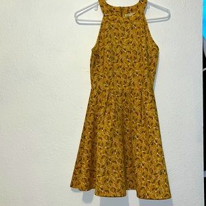Yellow floral dress